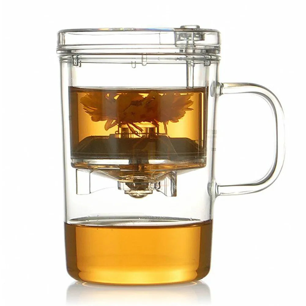 350ml 450ml Stock Heat-resistant Borosilicate Glass Coffee Tea Infuser Press Dispensing Brewer