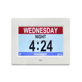 Large Fonts Display Auto Dimming 8" IPS Panel Alzheimer's Dementia Desk Digital Clock With Calendar