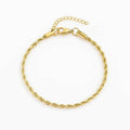 Inspire Jewelry 2.5mm 3mm 4mm 5mm Rope Chain Bracelet Hot Selling Chunky Twisted Bangle Bracelet Stainless Steel Jewelry