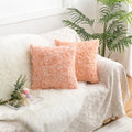 Luxury High Quality Decorative Rose Throw Pillow Case Cover Pink Blue Spliced Design 45*45 Cushion Cover