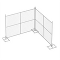 BaoChuan 8x10 Temporary Site Safety Metal Fence Panels Construction Site Galvanized Chain Link for Fencing Trellis 3D Modeling
