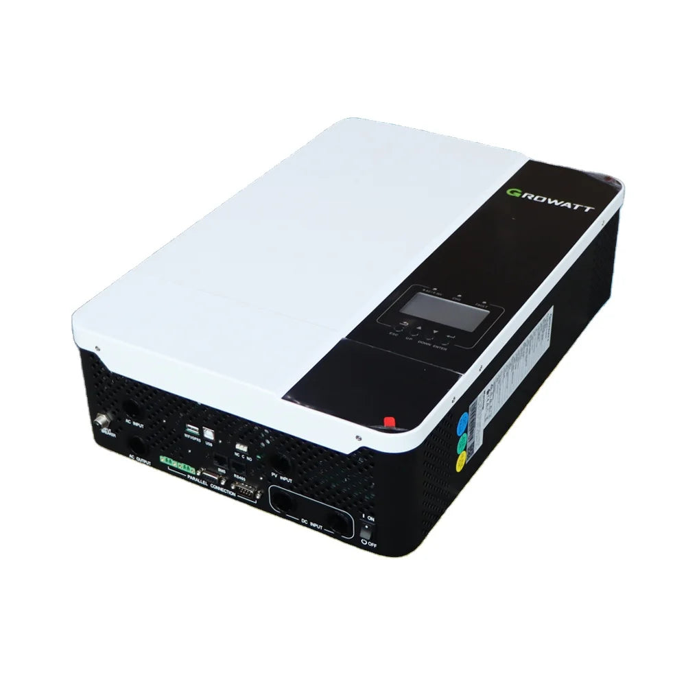 Growatt SPF5000ES 5KW APP Master Power Smart Grid 48VDC Solar Inverter Single Output Pure Sine Wave 93% Efficiency 100A Output