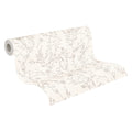 Made in Germany - Wallpaper rolls Floral White Grey - Non Woven Vinyl - Modern Wallpaper Knots for Walls - 1005 x 053 m