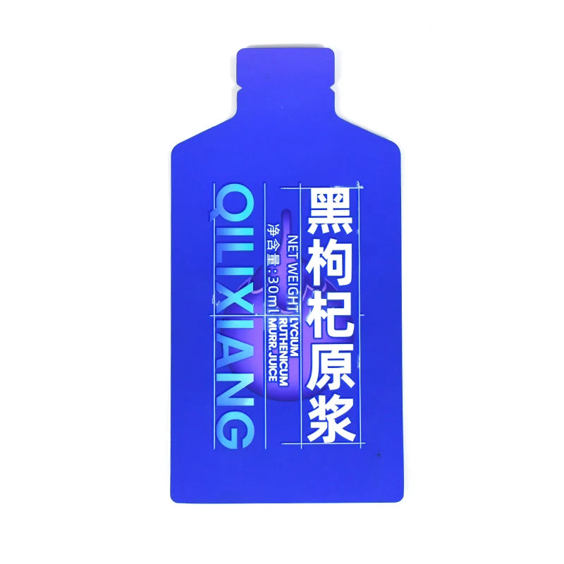 Custom Design Printed Hot Sale Wholesale Food Grade Aluminum Foil Juice Die Cut Shape Special-shaped Flat Mylar Bag