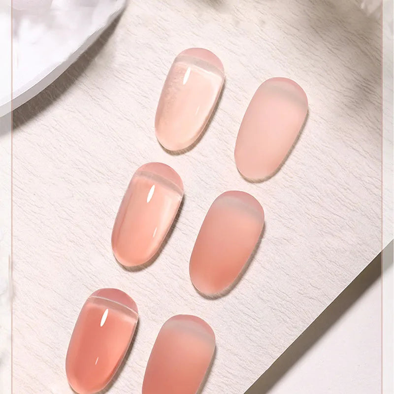 Sheer Milky Pink Jelly Transparent Gel Nail Polish UV LED Gel Nail Gel Polish