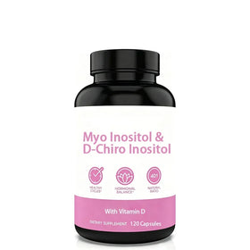 Private Label 40:1 Premium Inositol Supplement Myo Inositol D-Chiro Inositol Capsules for Women