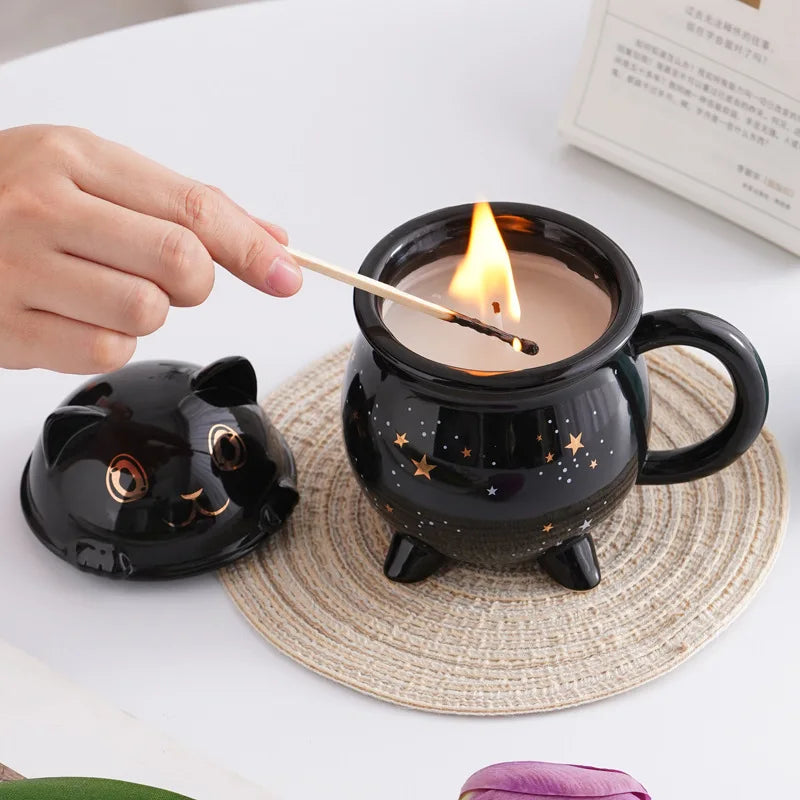 MSH 11oz Home Customized Witch Cauldron Candle Cup