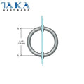 TAKA Customized  H  Wooden Door Handles Aluminum Front Main Door Stainless Steel Black Pull Glass Door Handle