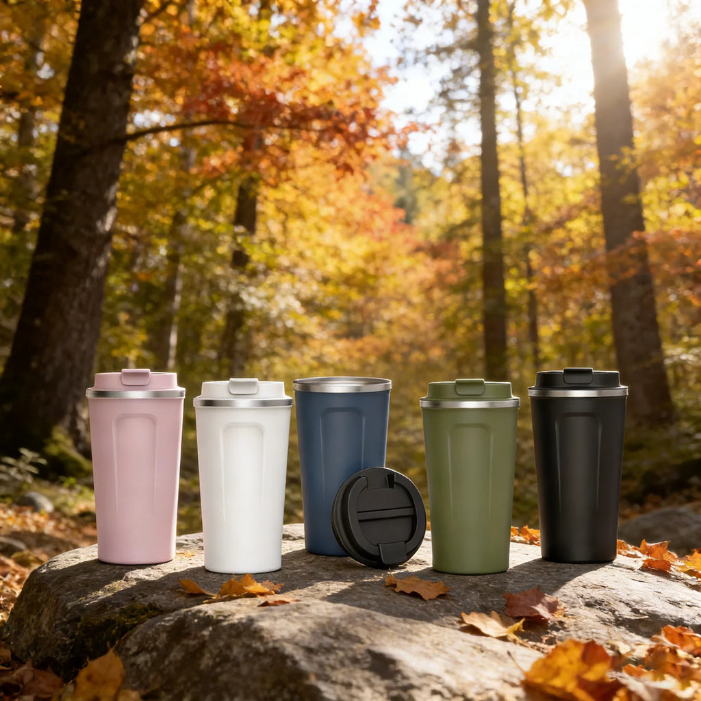 510ml 17oz Bpa Free Big Mouth Coffee Mug Powder Coated Insulated Water Stainless Steel Vacuum Tumbler