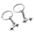 Custom Made Fitness Equipment Shaped Keychain Sports Equipment Keychain Metal Keychain for Promotional