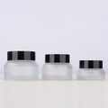 Factory Amber Cosmetic Jar Screw Cap Container 30g 50g Glass Jars with Lid Wide Mouth Cream Glass Jar