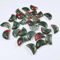 Hongzhuo Beautiful African Blood Stone Moon Shape Stone Wholesale Crafts
