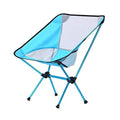 WOQI Modern Aluminium Camping Moon Folding Chair-Lightweight Foldable Portable Outdoor Chair for Park & Beach Use