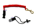 VICKING Nylon Paddle Leash for Kayak-Red & Black Lakes & Rivers Use Customizable Length