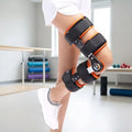 HKJD Hinged ROM Knee Brace Adjustable Knee Immobilizer Support for Orthritis ACL PCL Meniscus Tear Tendon Osteoarthritis