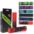 FMFXTRA Bicycle Handle Grip Soft Shock Absorption MTB Grip Rubber Aluminum Alloy Lock Ring Folding Bicycle Handle Cover