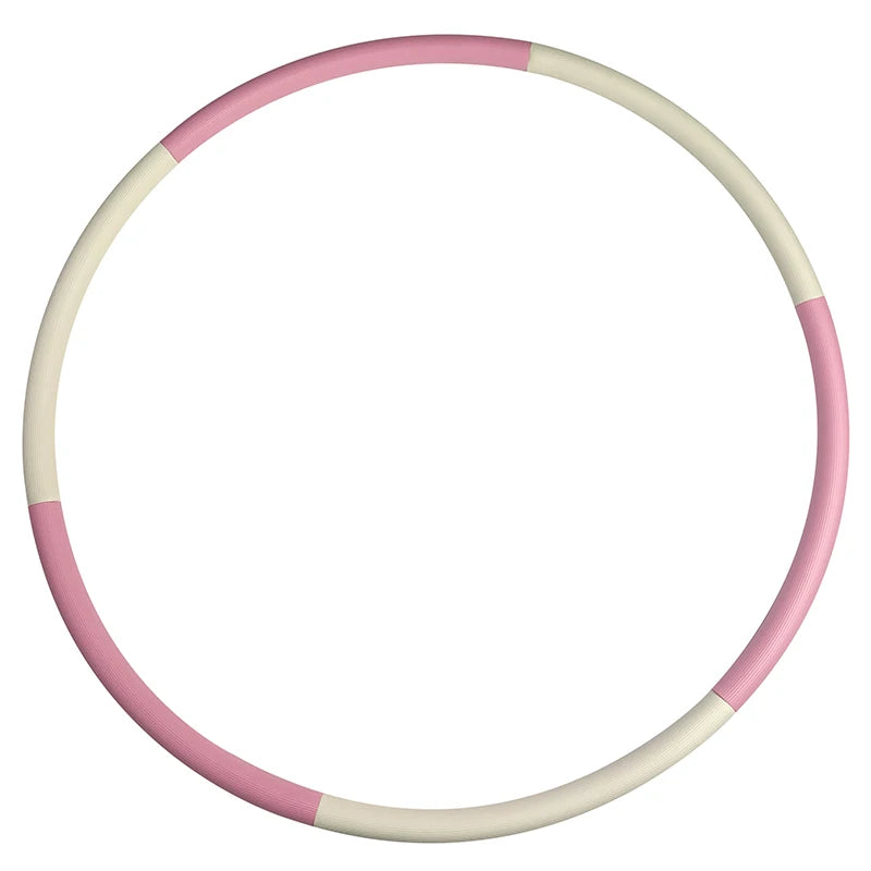 REACH Strip Design Wholesale Fitness Stainless Steel Hula Hooping Ring 6 Sections 90cm for Men Women