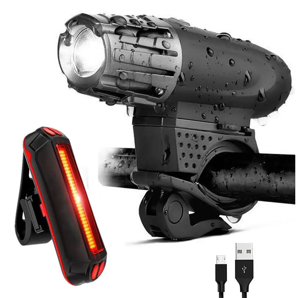 Ultra Bright Usb Rechargeable Night Cycling Waterproof Led Bicycle Light