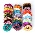 Accept ODM OEM Wholesale 40 Colors Fabric Hair Ring European Korean Style High Elasticity Women Solid Color 11cm Scrunchies Hair