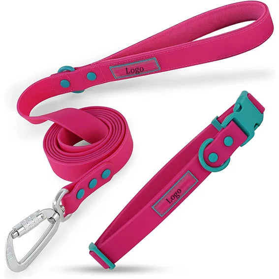 Manufacturer Waterproof Colorful Lightweight Adjustable Quick Release Buckle Personalized Modern Elegant Dog Collar Leash Set