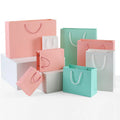 Eco-friendly Handbag Men's Shoes Women's Clothing Store Gift Box Food Cosmetic Printing Logo Paper Gift Bags for Silk Screen