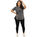 2026 New Design Women Tie-Dye Print Short Sleeve Irregularity T-Shirt Solid Color Joggers Pants Two Piece Pants Set