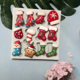 HY Bell Molds Silicone Fondant Molds Christmas Baking Accessories Cake Decorating Tools Mold for Baking