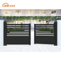JHR 2024 Customized Decorative Courtyard Entrance Aluminum Fence Gate Driveway Swing Gate
