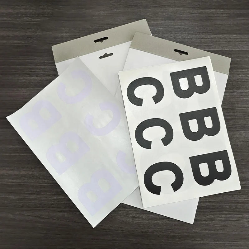 Number and letter stickers Outdoor Waste Bin Strong Self-Adhesive PVC Sticker Waterproof and sun-proof Trash Can Decal