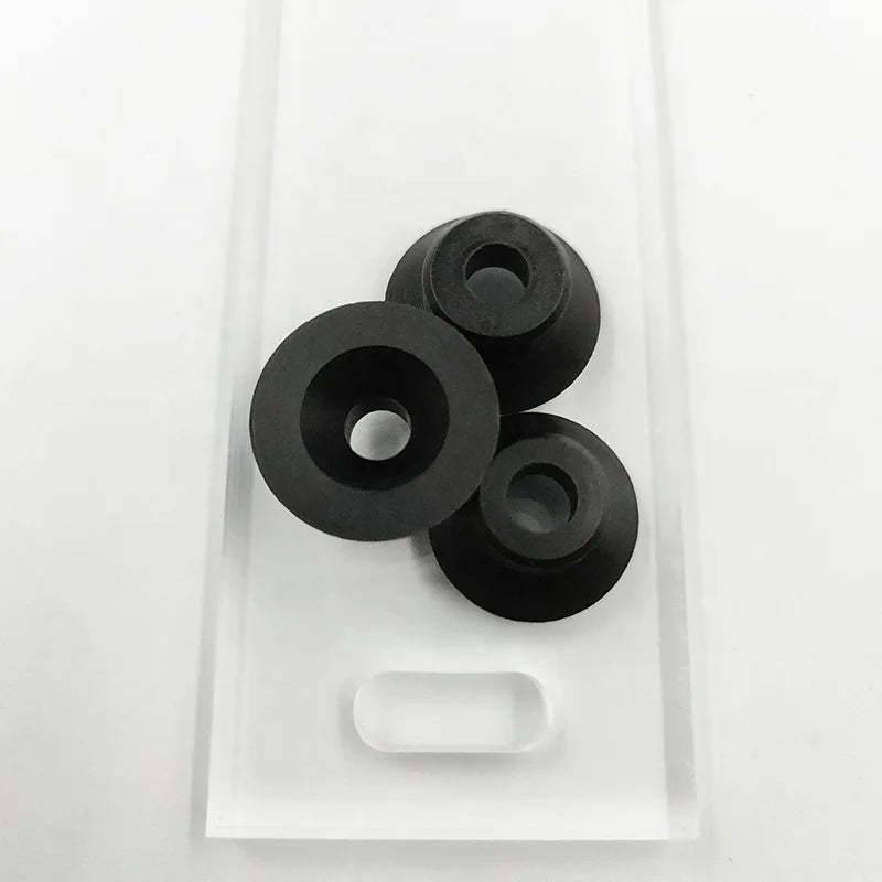 Glass Accessories m18 M19 M30 Nylon Rubber Gasket Conical Countersunk Washer for Glass