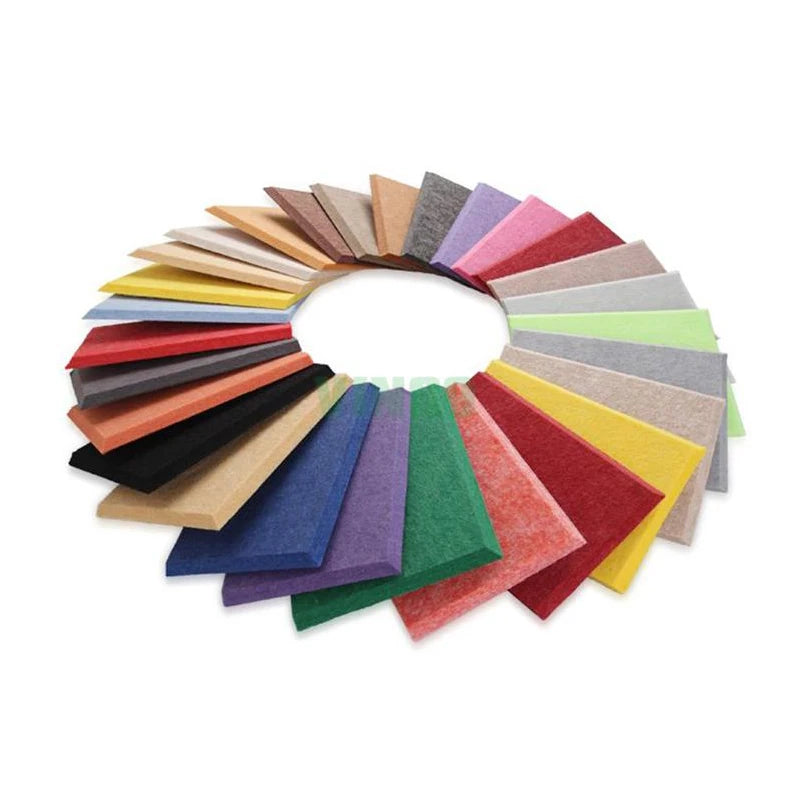 Recording Studio Polyester Acoustic Panel 8mm 9mm 12mm High Density Fireproof Sound Absorbing Polyester Acoustic Wall Panel