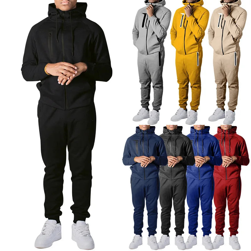 New Arrival Unisex With logo Custom Windbreaker Embroidery Oversized Hoodie Men's Tracksuit