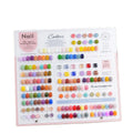Portable Design Nail Art Color Chart 176-Color Acrylic Plastic Plate Nail Tips Painting Display Salon-Use Nail Color Card Board