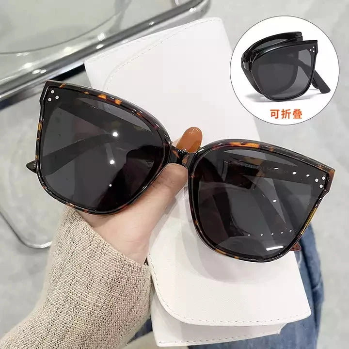 Sunglass 2023 Luxury Polarized Fashion Sun Glasses Wholesale Women Vintage Folding Sunglasses