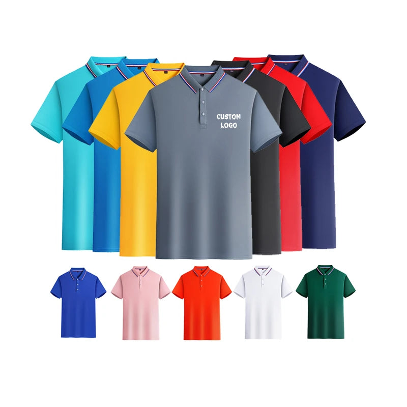 Competitive Price Customized logo Print Men's  Polo  T Shirt Embroidery Outdoor Sports Work Clothes Polo  T Shirt