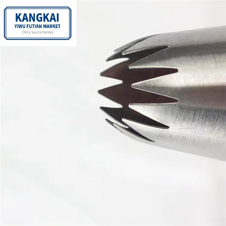 #M22 Wholesale Super Large Size 1pcs Kitchen Accessories Stainless Steel Baking+Tools Piping Tip Cake Decorating Metal Nozzle