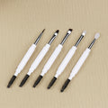 Portable Double Ended Makeup Brush with Cover Custom Eyebrow Lash Brush Silicone Synthetic Hair for Lip Brow Liner Beauty Tools MegaBDM