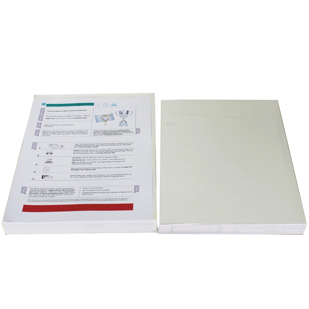 A4 Laser Transfer Paper for Pen/plastic Cup Metal Plastic Ceramic Print Color Heat Transfer Paper