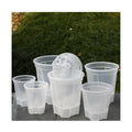 4.7Inches Indoor Outdoor Transparent Garden Orchid Pots Plastic Flower Planter Clear Self Watering Plant Pot for Home