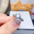 New Design Custom Good Price Hot Popular 925 Sterling Silver VVS Moissanite Eternity Gemstone Rings