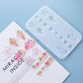 Caratte Earring Resin Molds Flower Earring Jewelry Epoxy Resin Silicone Molds