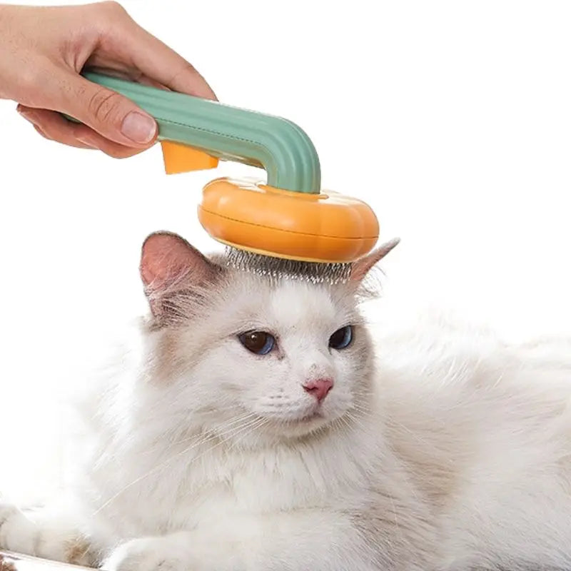 Eco-Friendly Stainless Steel & Plastic Cat Hair Cleaning Brush Keep Your Home Fur-Free with Self-Cleansing Comb