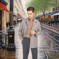 MTM Custom High Quality Trench Coat Single Breasted Windbreaker Jacket With Lapel for Spring Autumn Solid Pattern Casual Coat
