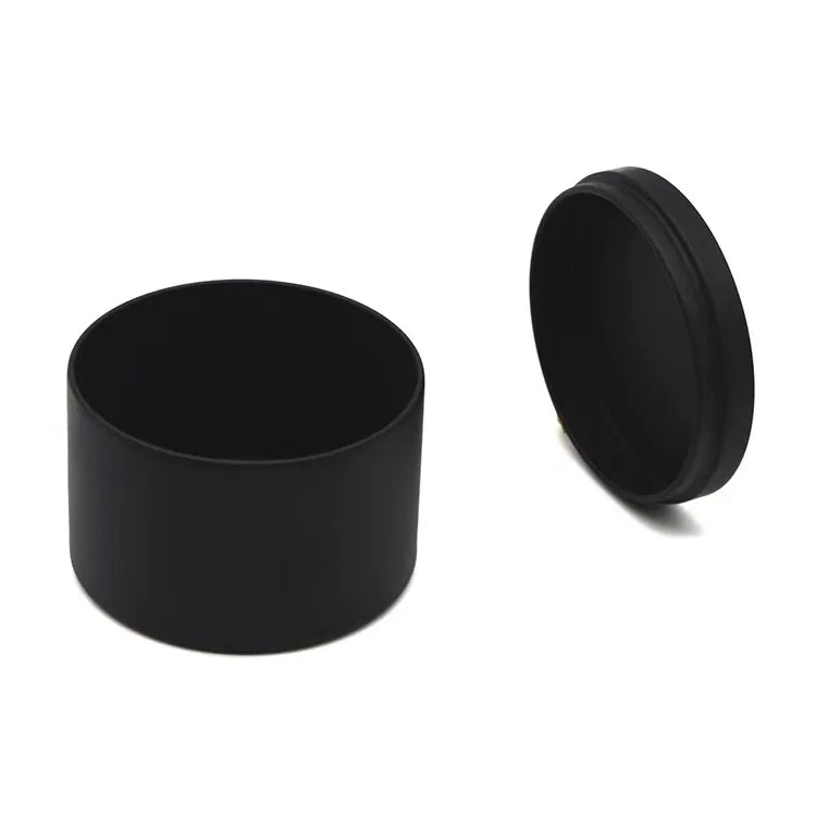 Wholesale Luxury Black Decorative Matte Metal Jar Candle Candle Jars With Cover