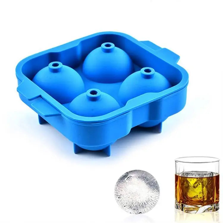 Boda Wholesale Custom Silicone Ice Ball & Ice Cream Mold Eco-Friendly Whiskey Cooler Ice Cube Tray Set with Custom Logo