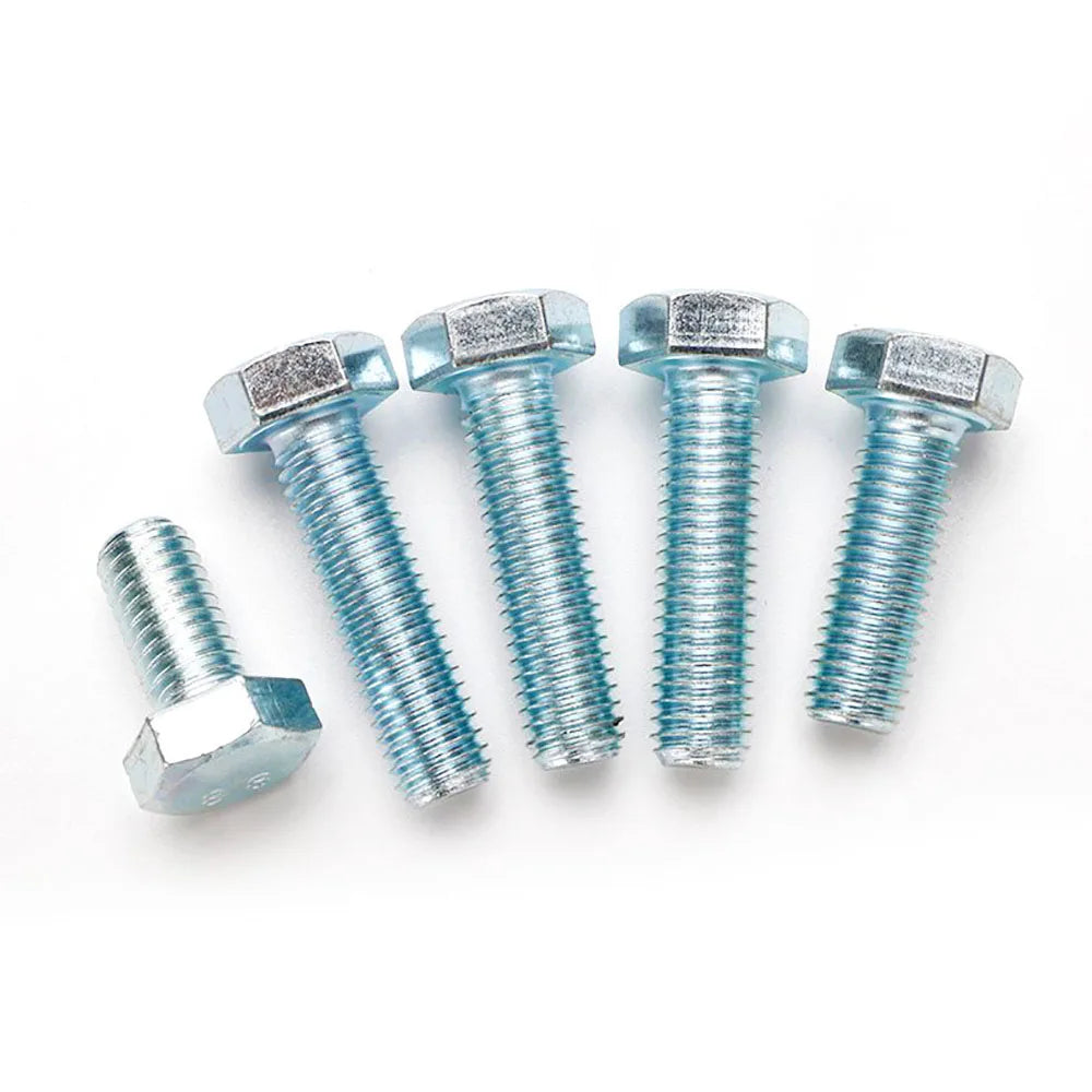 Steel Galvanized Grade 8.8 GB5783 M8 16mm Blue Zinc Plated Carbon Steel Hex Head Bolt
