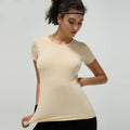 2026 Women's Cool Dry Tennis Short Sleeve Compression Shirts Sports Baselayer T-Shirts Tops Athletic Workout Shirt