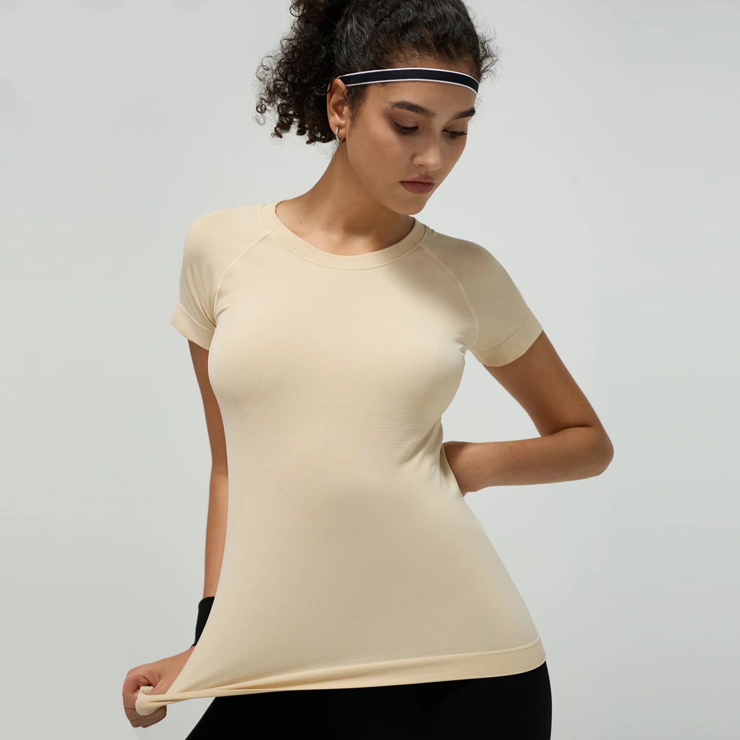 2026 Women's Cool Dry Tennis Short Sleeve Compression Shirts Sports Baselayer T-Shirts Tops Athletic Workout Shirt