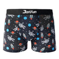 OEM/ODM Astronaut Space Print Breathable Knitted Men's Mid-Rise Boxer Briefs Underwear