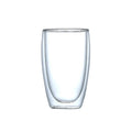 Logo Customized Double Wall Glass Coffee Milk Juice Tumbler Double Walled Glass Hot Water Cup